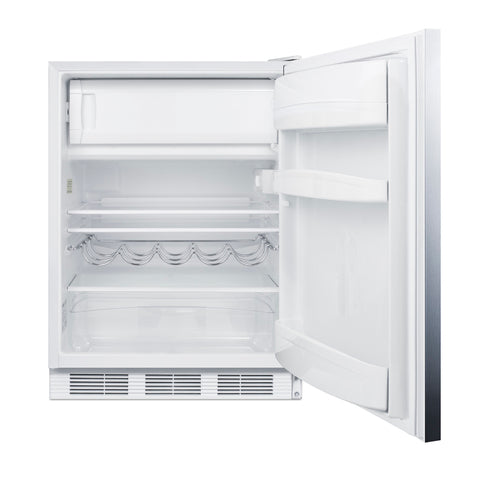 Summit 24" Wide Refrigerator-Freezer (CT661WSSHH) view 3