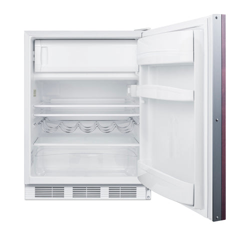 Summit 24" Wide Refrigerator-Freezer, ADA Compliant (Panel Not Included) — Left Hand Door hinge (CT661WIFADALHD) view 2