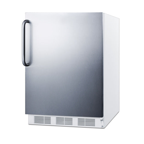 Summit 24" Wide Refrigerator-Freezer, ADA Compliant (CT661WSSTBADA) view 2