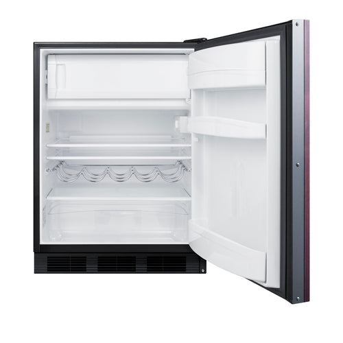 Summit 24" Wide Refrigerator-Freezer (Panel Not Included) (CT663BKIF) view 3
