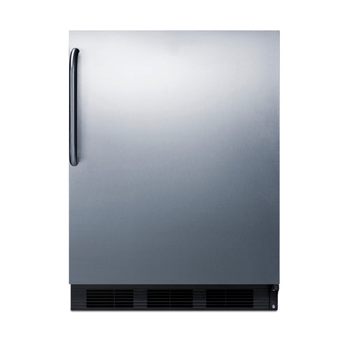 Summit 24" Wide Built-In Refrigerator-Freezer, ADA Compliant — Left Hand Door hinge (CT663BKCSSADALHD)