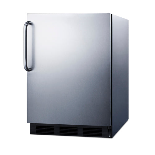 Summit 24" Wide Built-In Refrigerator-Freezer (CT663BKCSS) view 2