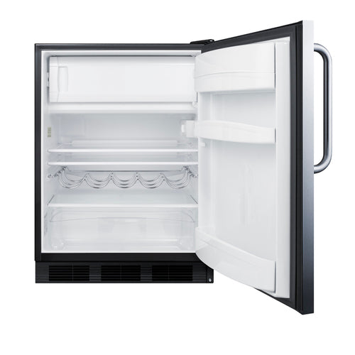 Summit 24" Wide Built-In Refrigerator-Freezer (CT663BKCSS) view 3