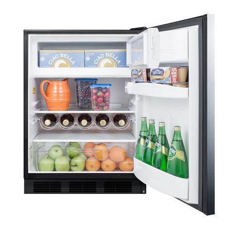 Summit 24" Wide Refrigerator-Freezer — Left Hand Door hinge (CT663BKSSHHLHD) view 4