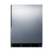 Summit 24" Wide Refrigerator-Freezer, ADA Compliant — Left Hand Door hinge (CT663BKSSHVADALHD)