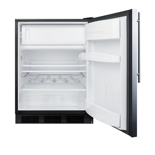 Summit 24" Wide Refrigerator-Freezer, ADA Compliant (CT663BKSSHVADA) view 2