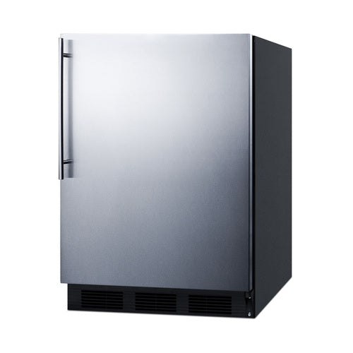 Summit 24" Wide Refrigerator-Freezer — Left Hand Door hinge (CT663BKSSHVLHD) view 2