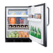 Summit 24" Wide Refrigerator-Freezer, ADA Compliant — Left Hand Door hinge (CT663BKSSTBADALHD) view 3