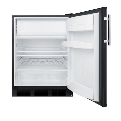 Summit 24" Wide Refrigerator-Freezer (CT663BK) view 3