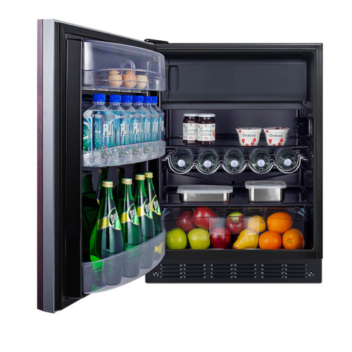 Summit 24" Wide Refrigerator-Freezer, ADA Compliant (Panel Not Included) (CT66BK2SSIFADALHD) view 6