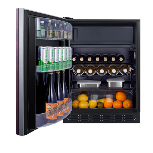 Summit 24" Wide Refrigerator-Freezer, ADA Compliant (Panel Not Included) (CT66BK2SSIFADALHD) view 5