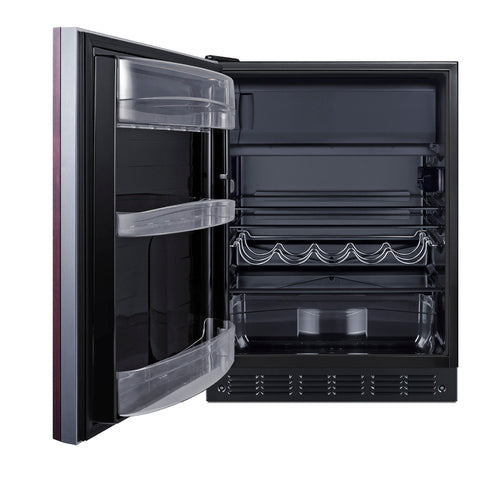 Summit 24" Wide Refrigerator-Freezer, ADA Compliant (Panel Not Included) (CT66BK2SSIFADALHD) view 2