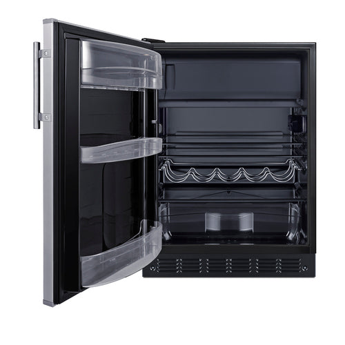 Summit 24" Wide Refrigerator-Freezer, ADA Compliant (CT66BK2SSADALHD) view 2
