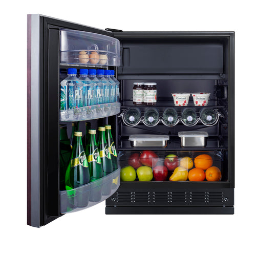 Summit 24" Wide Refrigerator-Freezer (Panel Not Included) (CT66BK2SSRSIFLHD) view 3