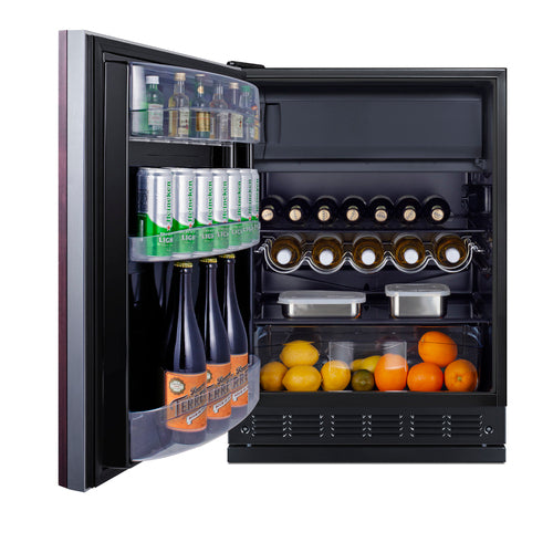 Summit 24" Wide Refrigerator-Freezer (Panel Not Included) (CT66BK2SSRSIFLHD) view 2