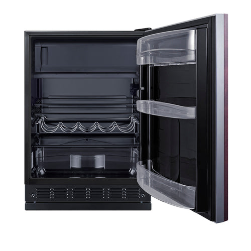 Summit 24" Wide Refrigerator-Freezer (Panel Not Included) (CT66BK2SSRSIF) view 2