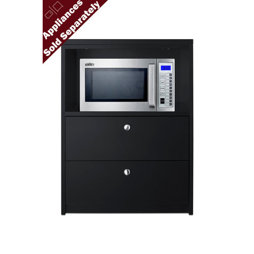 Summit 2-Drawer Microwave Cabinet, ADA Height (CWM2ADA) view 3