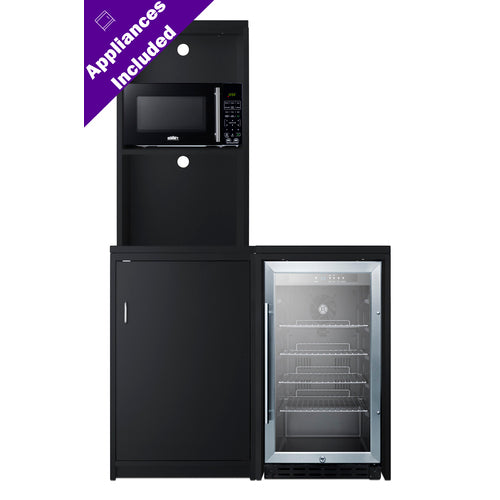 Summit 43" Wide Casework Suite with Beverage Center and Microwave, ADA Height (CWSUITE43G)