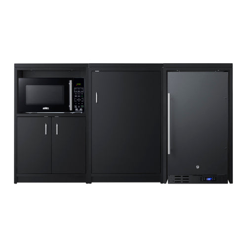 Summit 64" Wide Casework Suite with Refrigerator and Microwave, ADA Height (CWSUITE64R)
