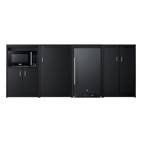 Summit 85" Wide Casework Suite with Refrigerator and Microwave, ADA Height (CWSUITE85R) view 3