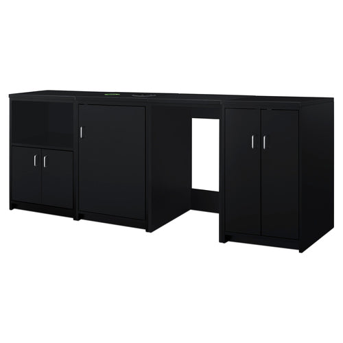 Summit 85" Wide Casework Suite with Refrigerator and Microwave, ADA Height (CWSUITE85R) view 2