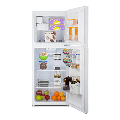 Summit 24" Wide Top Mount Refrigerator-Freezer with Icemaker — Left Hand Door hinge (FF1088WIMLHD) view 2