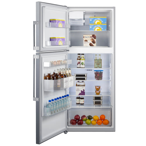 Summit 28" Wide Top Mount Refrigerator-Freezer With Icemaker (FF1514SSIMLHD) view 4