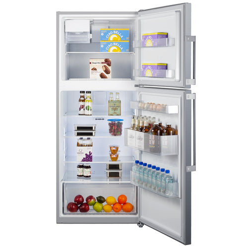 Summit 28" Wide Top Mount Refrigerator-Freezer With Icemaker (FF1514SSIM) view 4