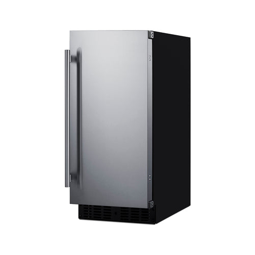 Summit 15" Wide Built-In All-Refrigerator — Left Hand Door hinge (FF1532BSSLHD) view 3