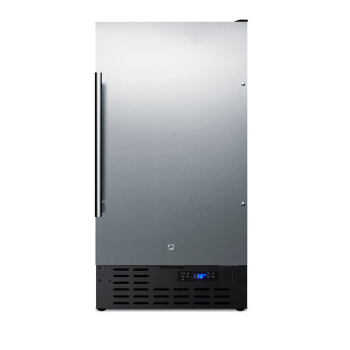 Summit 18" Wide Built-In All-Refrigerator, ADA Compliant — Left Hand Door hinge (FF1843BCSSADALHD)