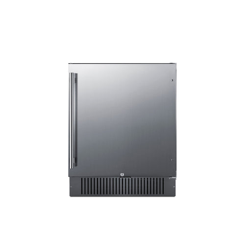 Summit 27" Wide Outdoor All-Refrigerator — Left Hand Door hinge (SPR2700SSLHD)