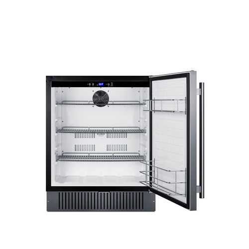 Summit 27" Wide Outdoor All-Refrigerator — Left Hand Door hinge (SPR2700SSLHD) view 2