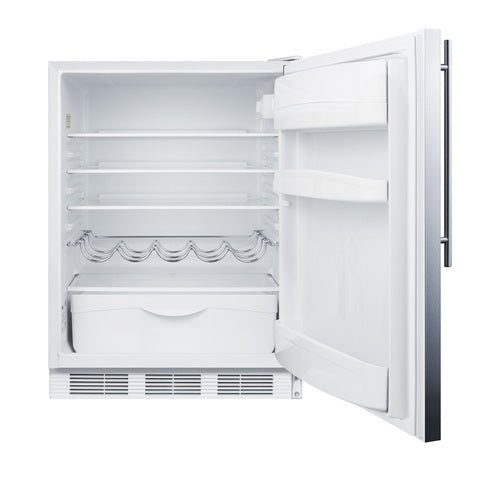 Summit 24" Wide All-Refrigerator, ADA Compliant — Left Hand Door hinge (FF61WSSHVADALHD) view 3