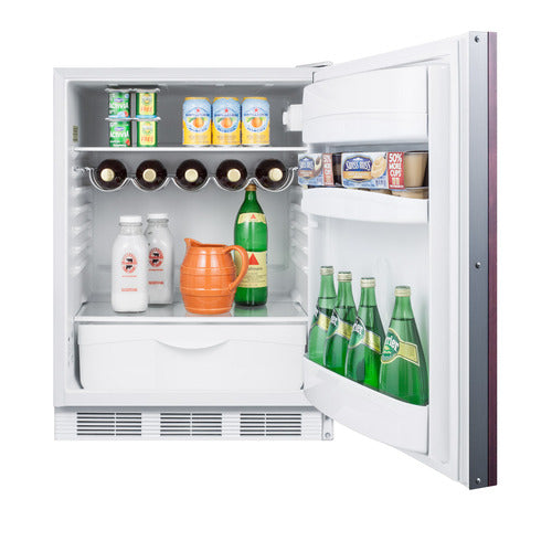 Summit 24" Wide All-Refrigerator, ADA Compliant (Panel Not Included) — Left Hand Door hinge (FF61WIFADALHD) view 2