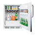 Summit 24" Wide All-Refrigerator — Left Hand Door hinge (FF61WSSTBLHD) view 4