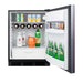 Summit 24" Wide All-Refrigerator (Panel Not Included) — Left Hand Door hinge (FF63BKIFLHD) view 4