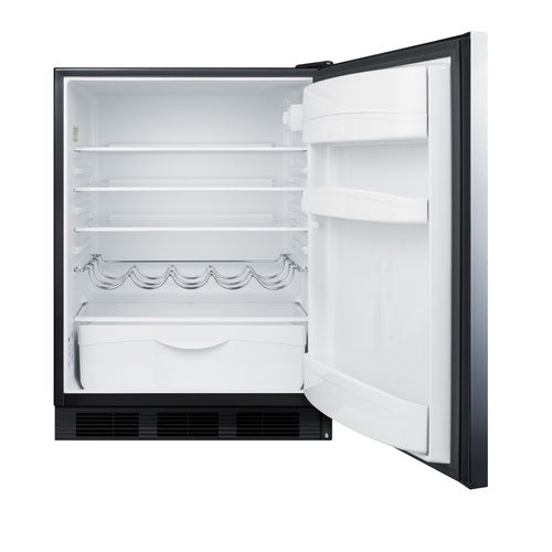 Summit 24" Wide All-Refrigerator — Left Hand Door hinge (FF63BKSSHHLHD) view 3
