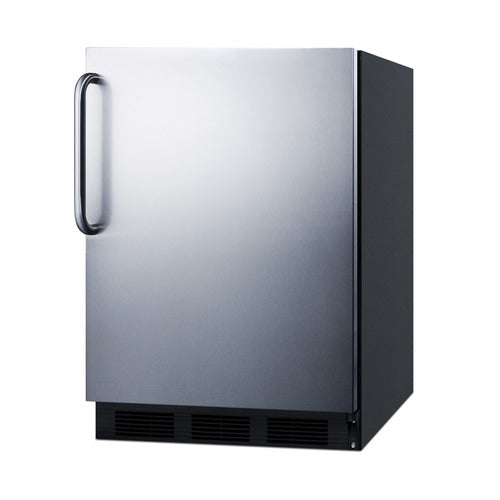 Summit 24" Wide All-Refrigerator — Left Hand Door hinge (FF63BKSSTBLHD) view 2
