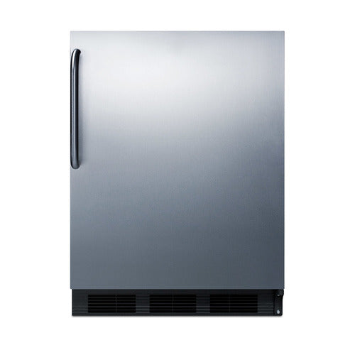 Summit 24" Wide All-Refrigerator — Left Hand Door hinge (FF63BKSSTBLHD)