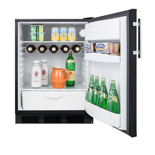Summit 24" Wide All-Refrigerator (FF63BK) view 4