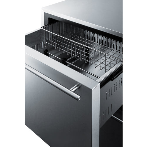 Summit 24" Wide Built-In 2-Drawer All-Refrigerator (FF642D) view 3