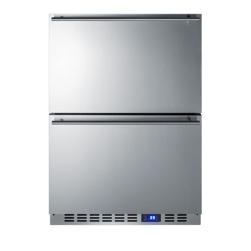 Summit 24" Wide Built-In 2-Drawer All-Refrigerator (FF642D)