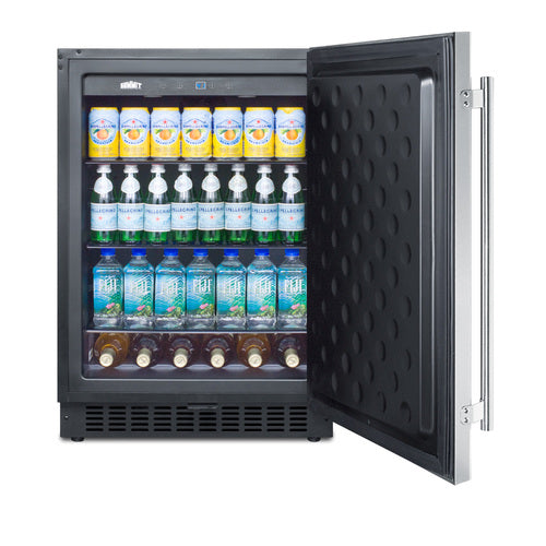 Summit 24" Wide Built-In All-Refrigerator (FF64BCSS) view 4