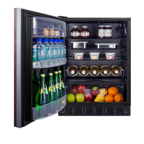 Summit 24" Wide All-Refrigerator, ADA Compliant (Panel Not Included) (FF6BK2SSIFADALHD) view 3