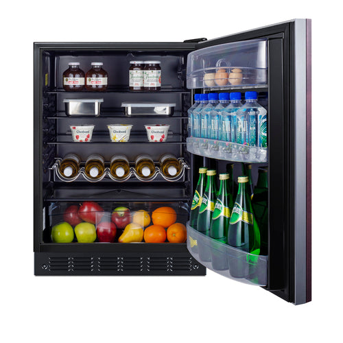 Summit 24" Wide All-Refrigerator, ADA Compliant (Panel Not Included) (FF6BK2SSIFADA) view 6
