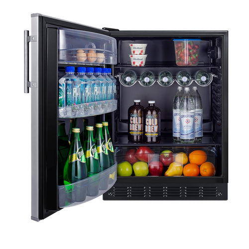 Summit 24" Wide All-Refrigerator, ADA Compliant (FF6BK2SSADALHD) view 5