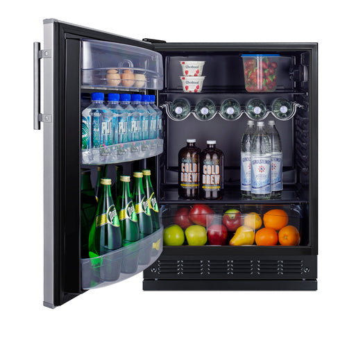 Summit 24" Wide All-Refrigerator (FF6BK2SSRSLHD) view 2