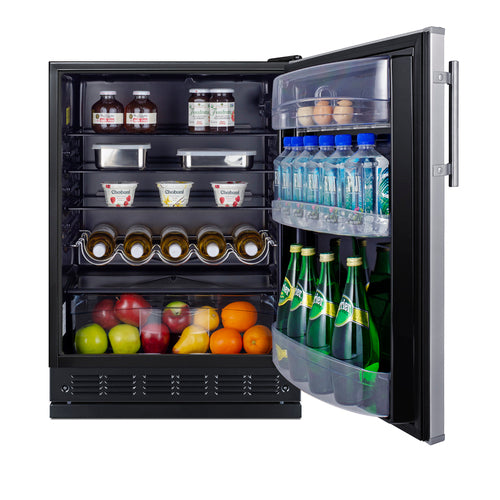 Summit 24" Wide All-Refrigerator (FF6BK2SSRS) view 6
