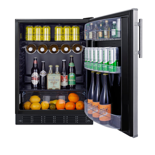 Summit 24" Wide All-Refrigerator (FF6BK2SSLHD) view 5