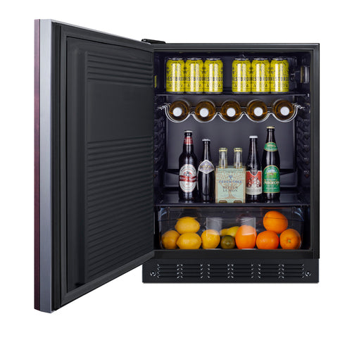 Summit 24" Wide All-Refrigerator, ADA Compliant (Panel Not Included) (FF708BLSSIFADALHD)